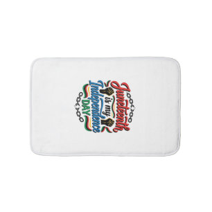 Juneteenth Independence Day Vintage Shirt Design_1 Bath Mat