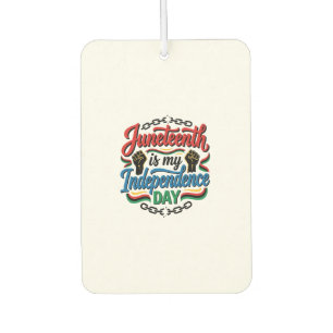 Juneteenth Independence Day Vintage Shirt Design_1 Car Air Freshener