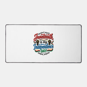 Juneteenth Independence Day Vintage Shirt Design_1 Desk Mat