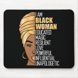 Juneteenth Independence Day Women Black American F Mouse Mat