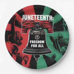 Juneteenth is Freedom For All Liberty Bell Paper Plate