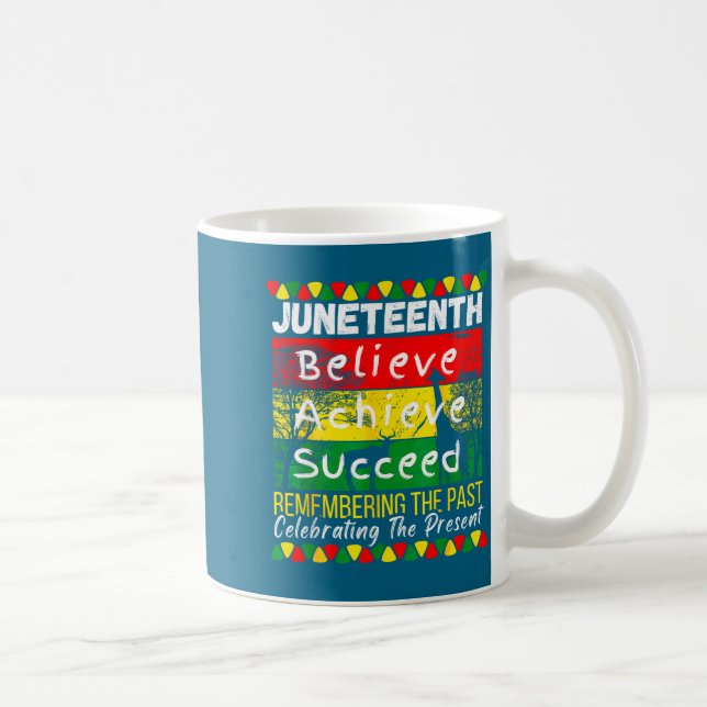 Juneteenth is independence day black pride melanin coffee mug (Right)