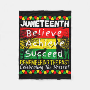 Juneteenth is independence day black pride melanin fleece blanket