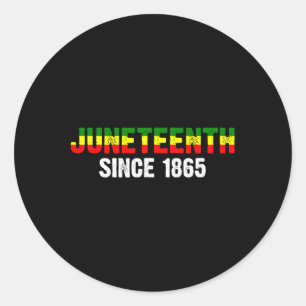 Juneteenth Is My Independence Day African American Classic Round Sticker