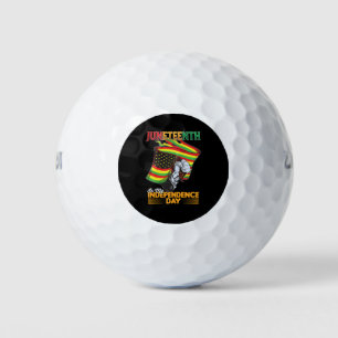 Juneteenth Is My Independence Day Black Freedom Golf Balls