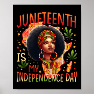 Juneteenth Is My Independence Day Black History Qu Poster