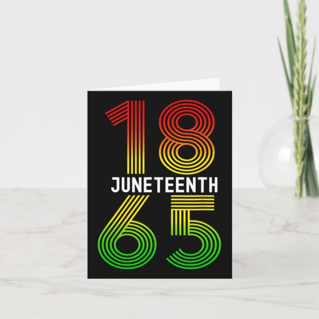 Juneteenth Is My Independence Day Black Pride  Card (Front)