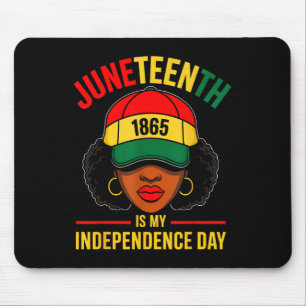 Juneteenth Is My Independence Day Black Women Blac Mouse Mat