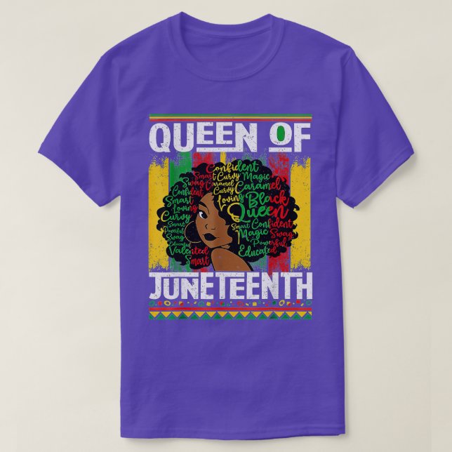 Juneteenth Is My Independence Day Black Women Blac T-Shirt (Design Front)