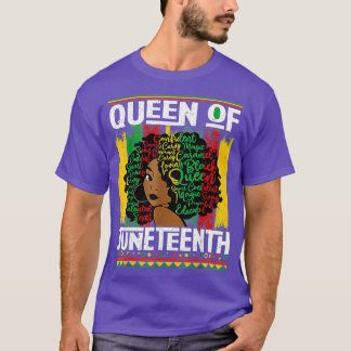 Juneteenth Is My Independence Day Black Women Blac T-Shirt