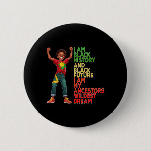 Juneteenth Is My Independence Day Black Women Kid  6 Cm Round Badge