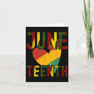 Juneteenth Is My Independence Day Free Black Women Card
