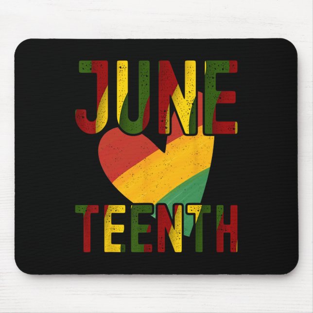 Juneteenth Is My Independence Day Free Black Women Mouse Mat (Front)