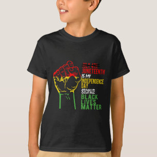 Juneteenth Is My Independence Day Free Ish Black M T-Shirt
