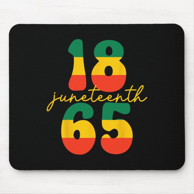 Juneteenth Is My Independence Day Kid Black Men Wo Mouse Mat (Front)