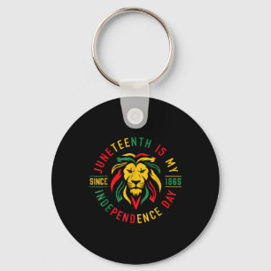 Juneteenth Is My Independence Day Lion Free Ish Si Key Ring