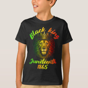 Juneteenth Is My Independence Day Lion Free Ish Si T-Shirt