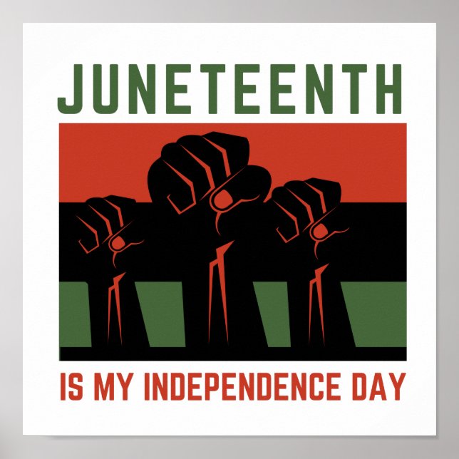 Juneteenth Is My Independence Day Poster (Front)