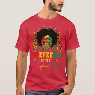 Juneteenth is My Independence Day Rainbow Juneteen T-Shirt