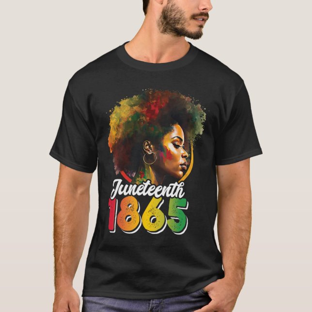 Juneteenth Is My Independence Day Shirt Womens Bla (Front)