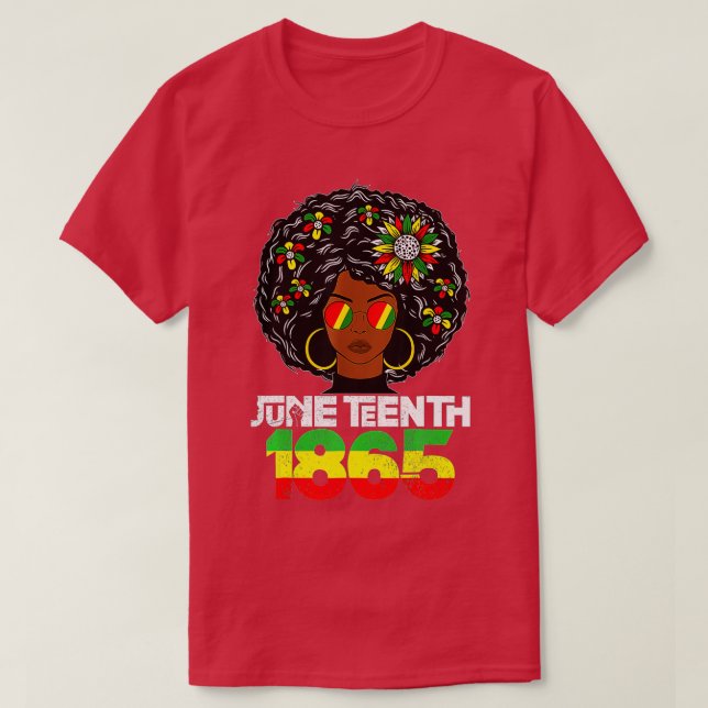 Juneteenth Is My IndependenceJuneteent Day Black W T-Shirt (Design Front)