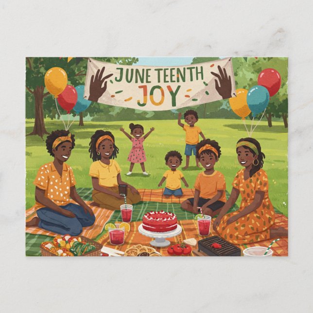 Juneteenth Joy Postcard (Front)