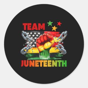 Juneteenth June 1865 Black History African America Classic Round Sticker