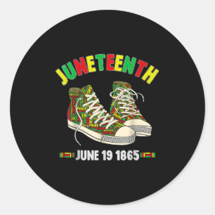 Juneteenth June 19 1865 Black African-american Ind Classic Round Sticker