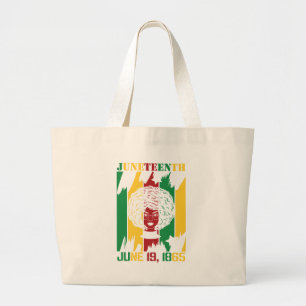 Juneteenth June 19, 1865 Black History Large Tote Bag