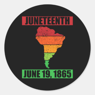 Juneteenth June 19 1865 - Juneteenth 1 Classic Round Sticker