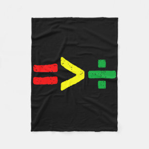 Juneteenth June 19th 1865 Equality Is Greater Than Fleece Blanket