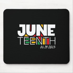 Juneteenth June 19th 1865 Proud Black Freedom Day Mouse Mat