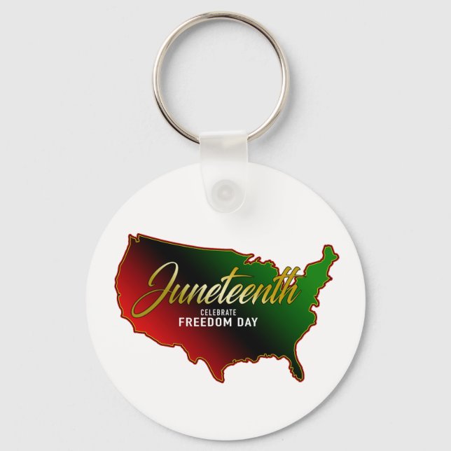 Juneteenth Key Ring (Front)