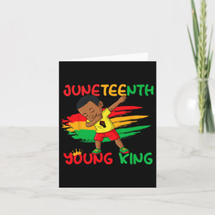 Juneteenth King Celebrating 1865 Black Boys Kids T Card