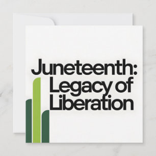 Juneteenth Legacy of Liberation Modern Graphic