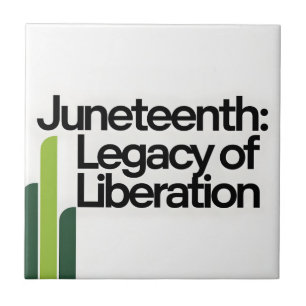 Juneteenth Legacy of Liberation Modern Graphic Tile