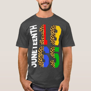 Juneteenth Leopard Freedom African American June 1 T-Shirt