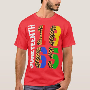 Juneteenth Leopard Freedom African American June 1 T-Shirt
