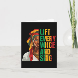 Juneteenth Lift Every Voice Sing Black History Mon Card