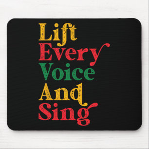 Juneteenth Lift Every Voice Sing Black History Mon Mouse Mat