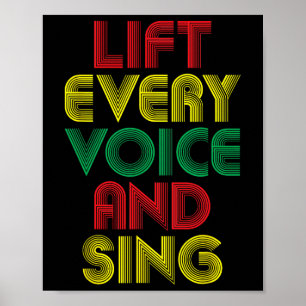 Juneteenth Lift Every Voice Sing Black History Mon Poster