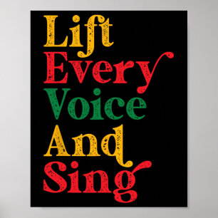 Juneteenth Lift Every Voice Sing Black History Mon Poster