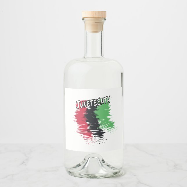 Juneteenth Liquor Bottle Label (Front)