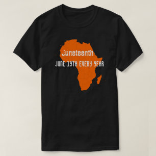 Juneteenth Map Of Africa T-Shirt