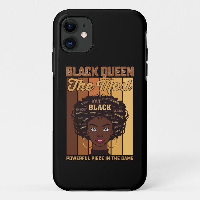 Juneteenth Melanin Black Girl The Most Powerful Case-Mate iPhone Case (Back)