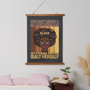 Juneteenth Melanin Can't Knock A Black Woman Hanging Tapestry