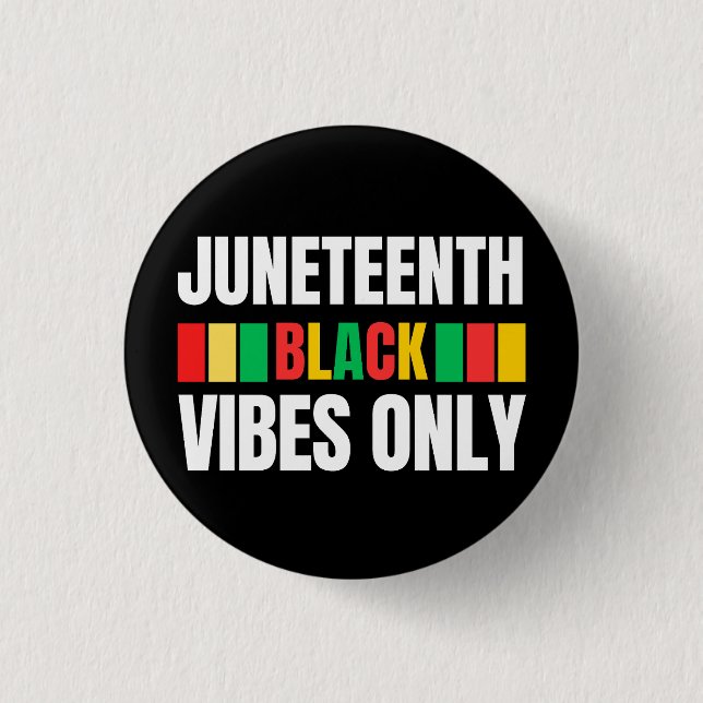 Juneteenth Melanin Men Women Kids 3 Cm Round Badge (Front)