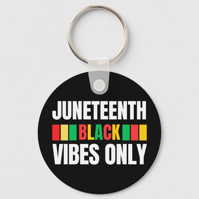 Juneteenth Melanin Men Women Kids Key Ring (Front)