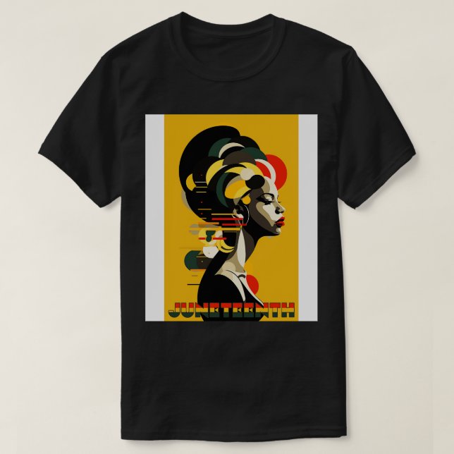 Juneteenth Modern T-Shirt (Design Front)
