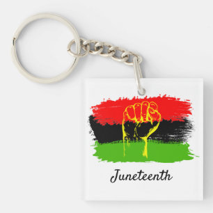 Juneteenth National Independence Day Key Ring